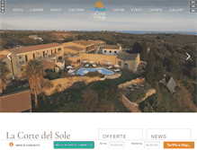 Tablet Screenshot of lacortedelsole.it